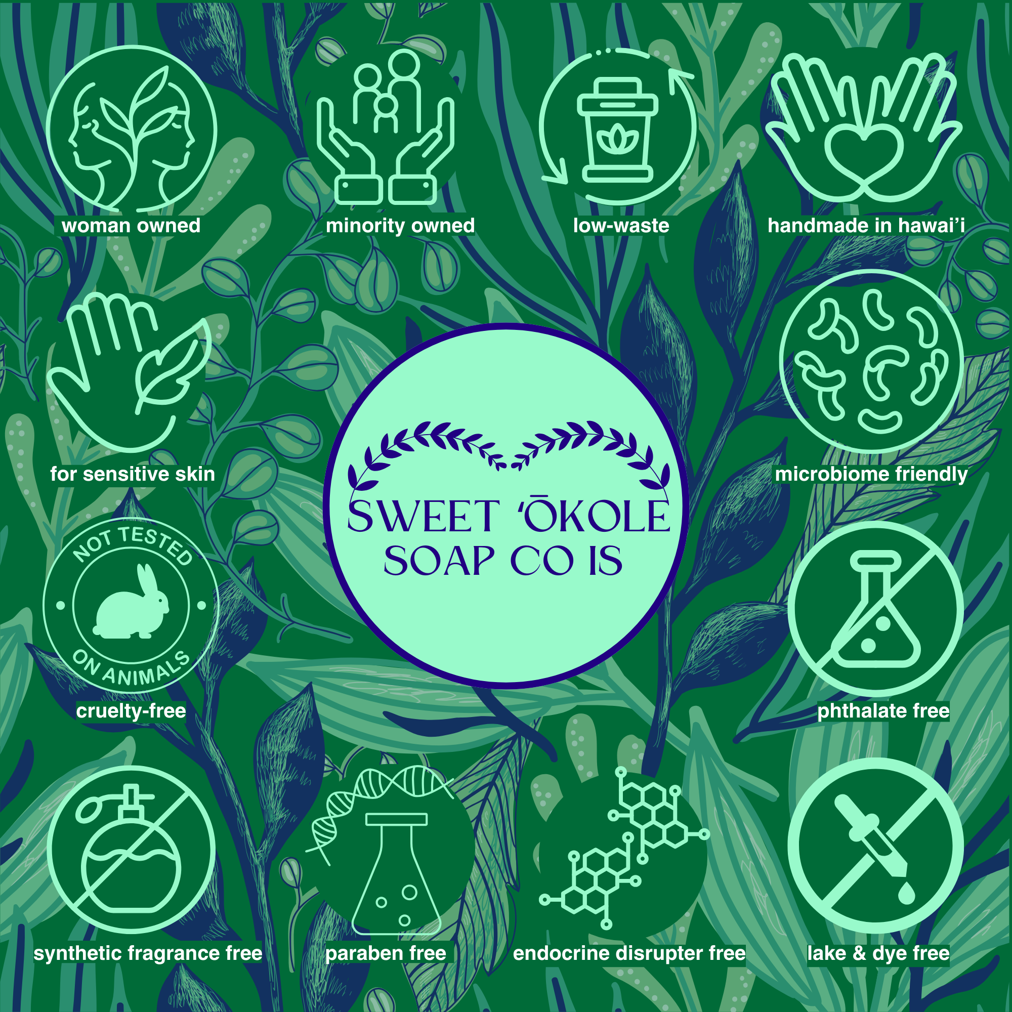 Charcoal and tea tree soap bar by Sweet ʻŌkole Soap, microbiome-friendly cleanser for clear, healthy skin.