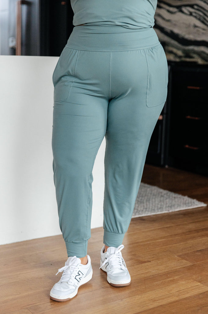 Always Accelerating Joggers in Tidewater Teal - Practical Magic Store
