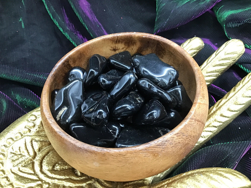 Black Onyx Tumbled Stone - Practical Magic Store
