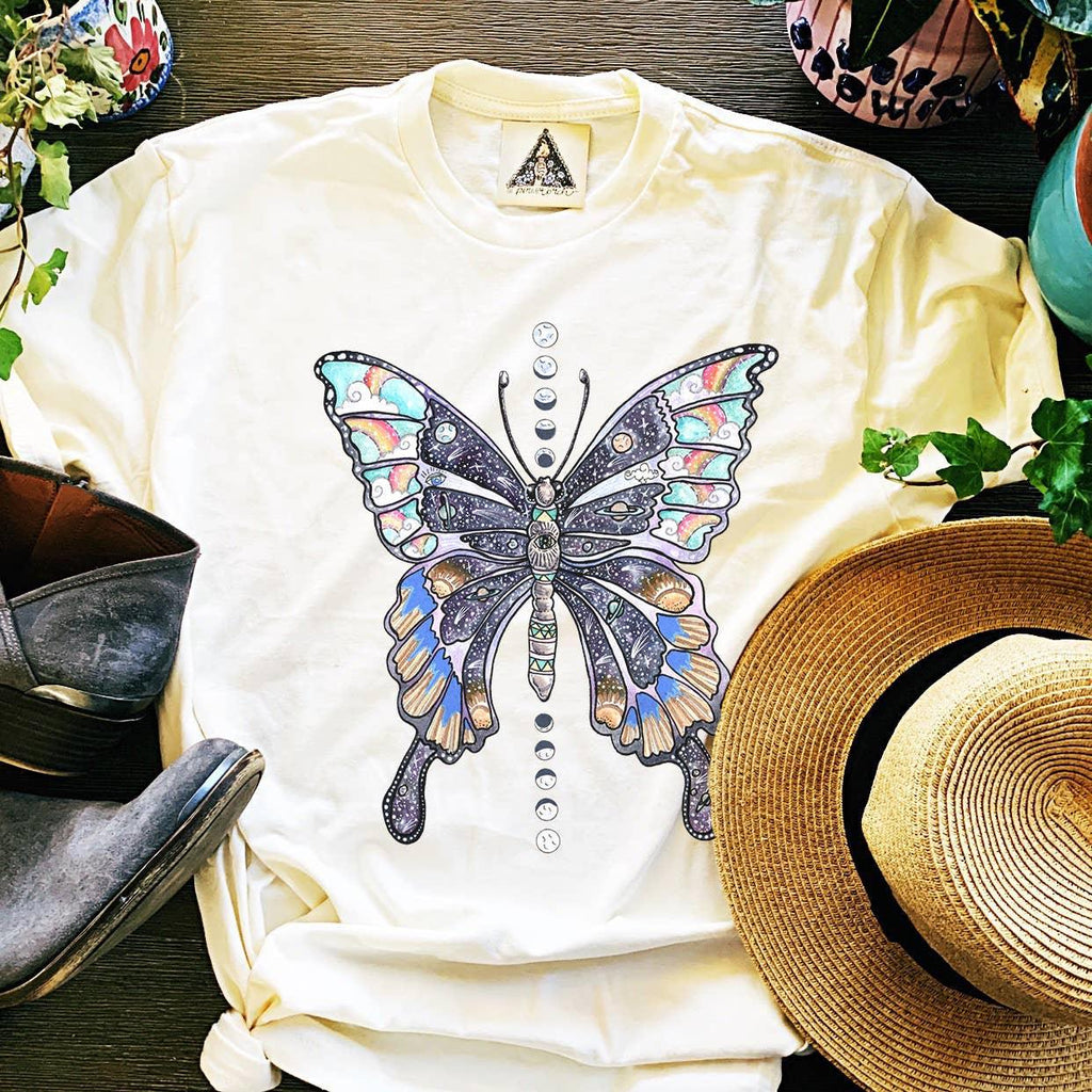 Cosmic Butterfly Unisex Tee - Practical Magic Store