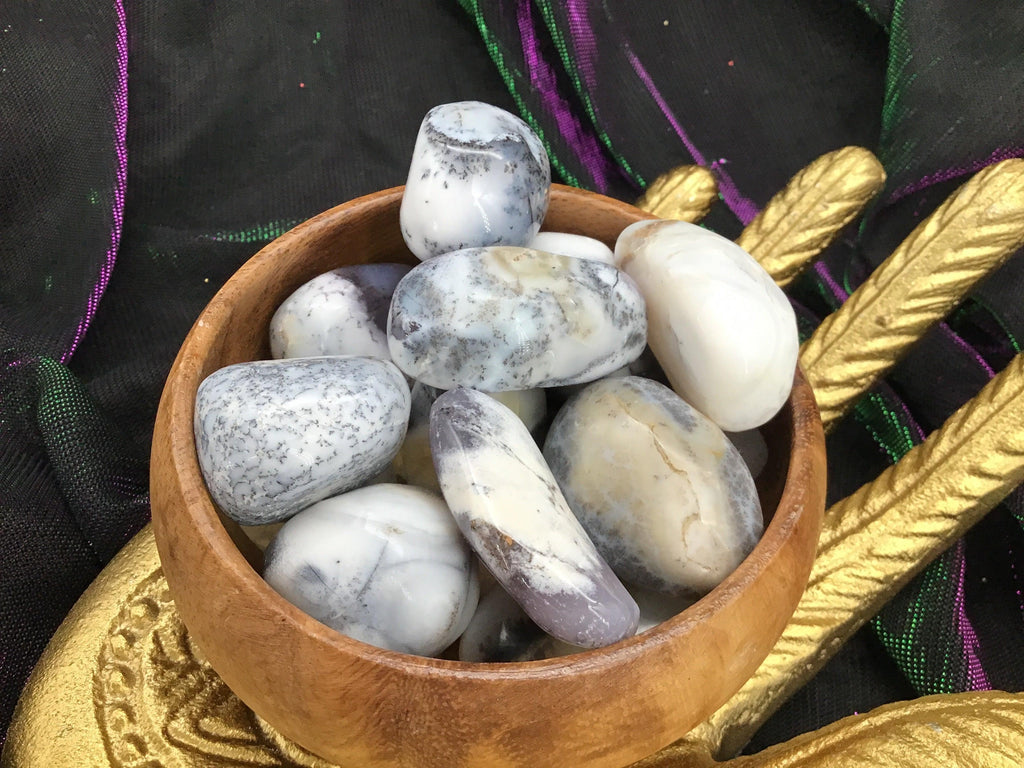 Dendritic Opal Tumbled Stones - Practical Magic Store