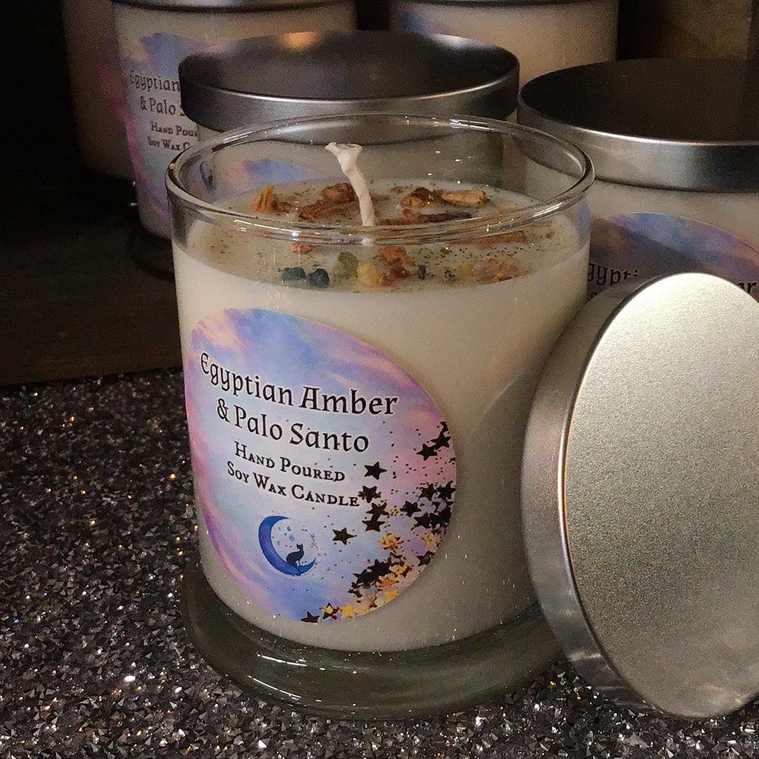 Egyptian Amber and Palo Santo Soy Wax Candle - Practical Magic Store