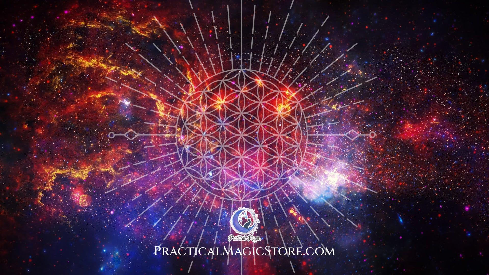 Free Custom Practical Magic Downloadable Cosmic Beat Flower of Life Screensaver - Practical Magic Store