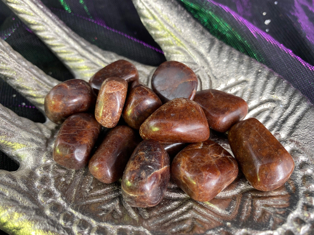 Hessonite Garnet Tumbled Stones - Practical Magic Store