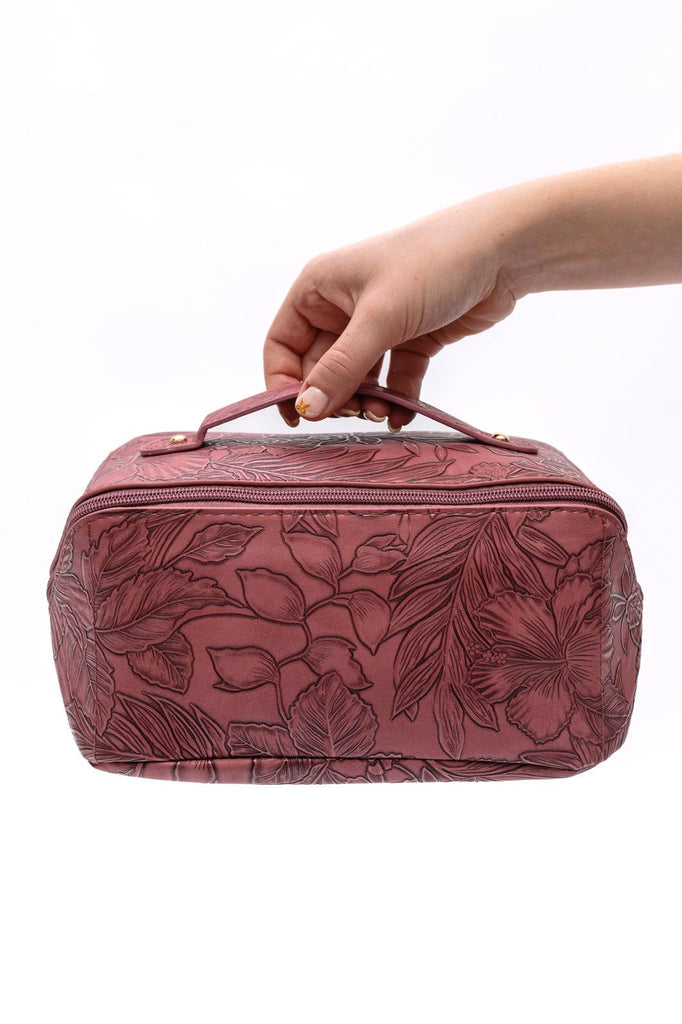 Life In Luxury Large Capacity Cosmetic Bag in Merlot - Practical Magic Store