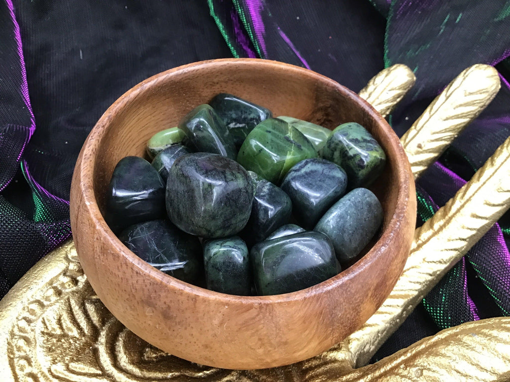 Nephrite Jade Tumbled Stones - Practical Magic Store