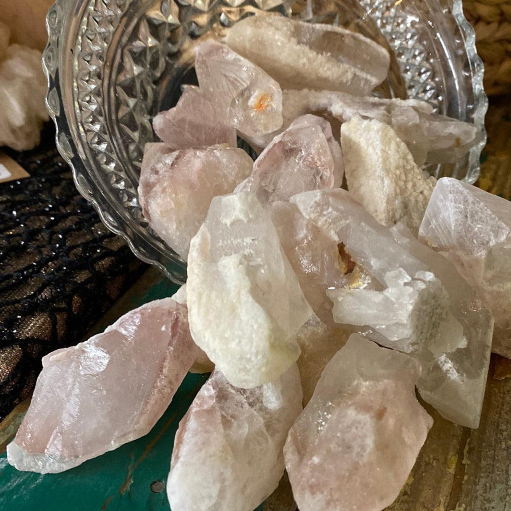 Raw Pink Dreamsicle Lemurian Points - Practical Magic Store
