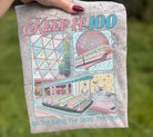 Keep it 100 graphic T-shirt by Anchored Grace Boutique, featuring a stylish design on a comfortable casual tee.