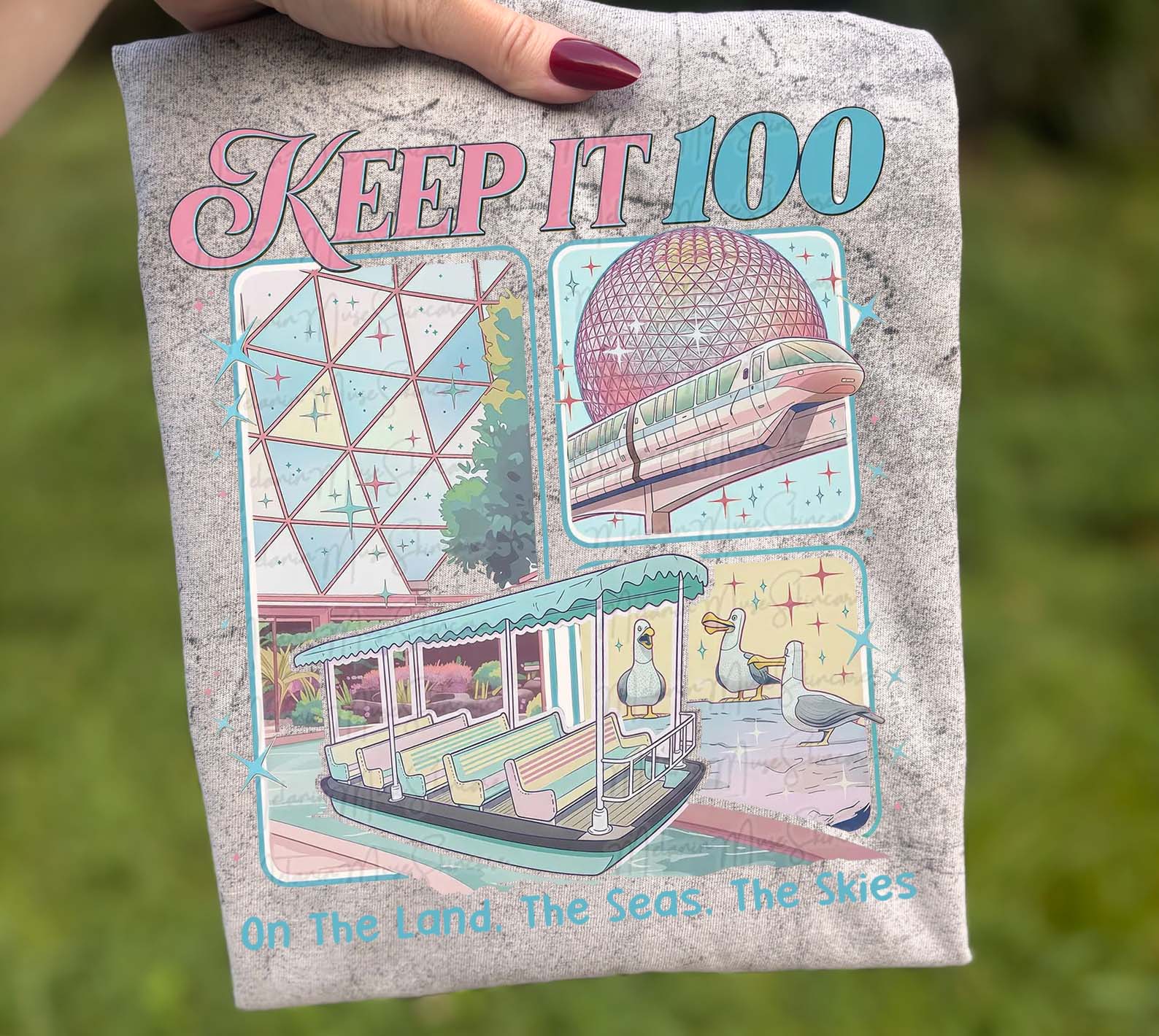 Keep it 100 graphic T-shirt by Anchored Grace Boutique, featuring a stylish design on a comfortable casual tee.