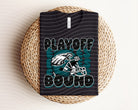 Playoff Bound Eagles graphic tee by Anchored Grace Boutique, featuring a colorful sports team design on a casual cotton T-shirt.