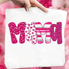 Mama Valentine graphic tee by Anchored Grace Boutique featuring a stylish design and colorful text on a casual cotton shirt.