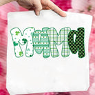 Mama Clover graphic tee by Anchored Grace Boutique featuring a stylish design on a casual cotton shirt.