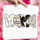 Mama black and gold graphic tee by Anchored Grace Boutique featuring a stylish name graphic on comfortable black fabric.