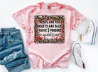 Black graphic tee by Anchored Grace Boutique featuring the phrase "I Have 5 Fingers" in bold white lettering.