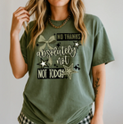 Absolutely Not graphic tee by Anchored Grace Boutique featuring bold text and casual fit, displayed on a hanger.