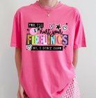 Black graphic tee with bold white text saying "I'll Hurt Your Feelings" from Anchored Grace Boutique, displayed flat.