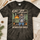 Anchor Grace Boutique graphic tee featuring "Only You Can Prevent Dumpster Fires" slogan on a casual cotton t-shirt.