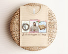 Gray graphic tee shirt from Anchored Grace Boutique with "A Lot Can Happen in 3 Days" slogan printed on front.