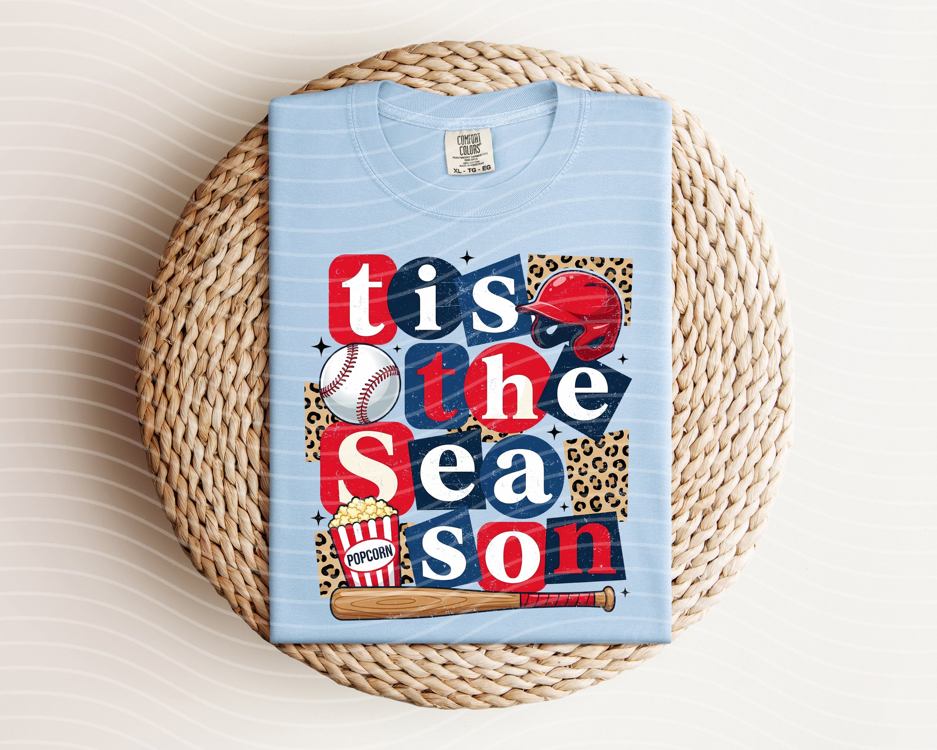Anchored Grace Boutique Tis the Season graphic tee featuring festive holiday design and bold text on a casual cotton shirt.