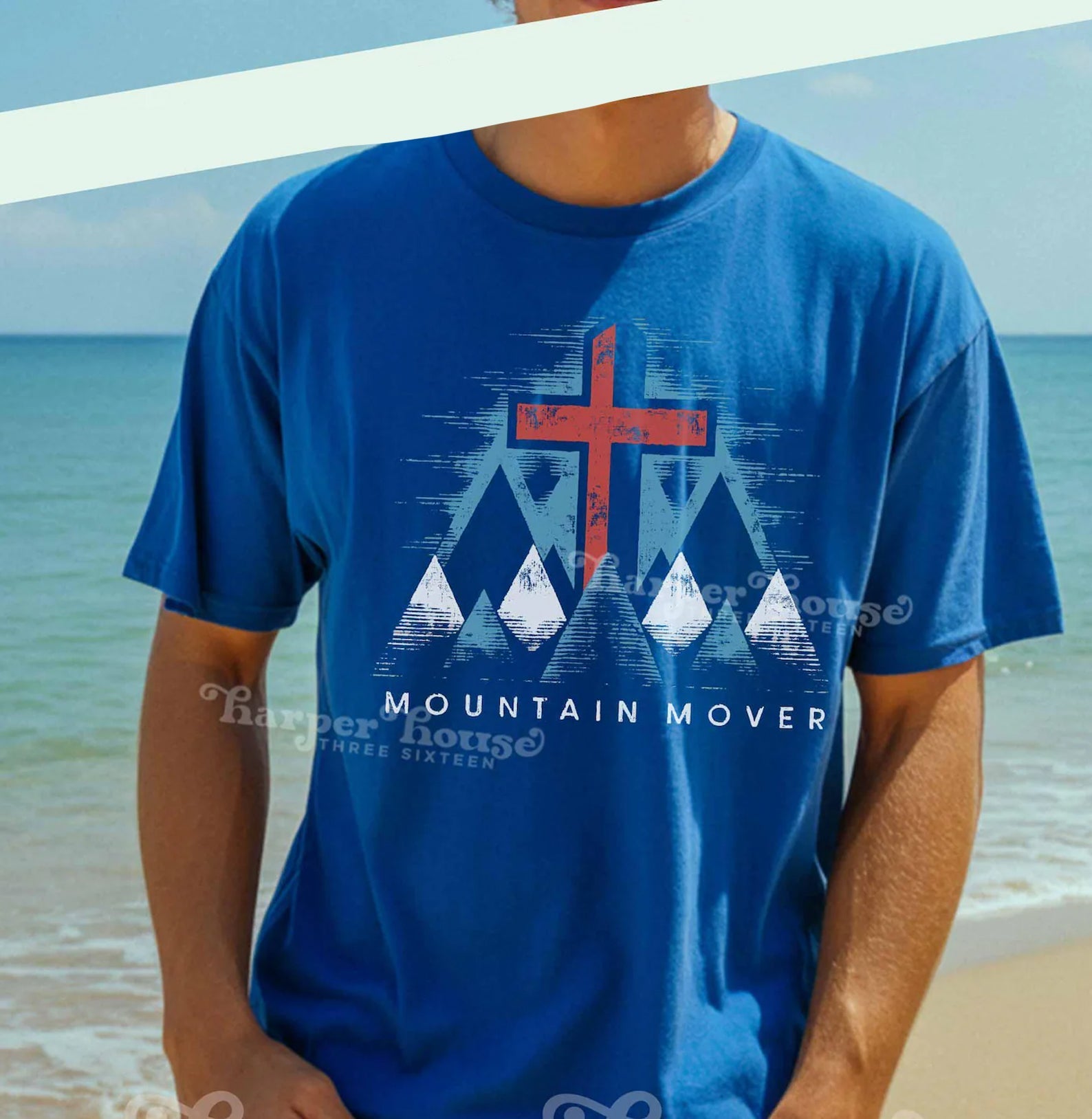 Mountain Mover graphic tee from Anchored Grace Boutique featuring a stylish mountain design on a casual t-shirt.