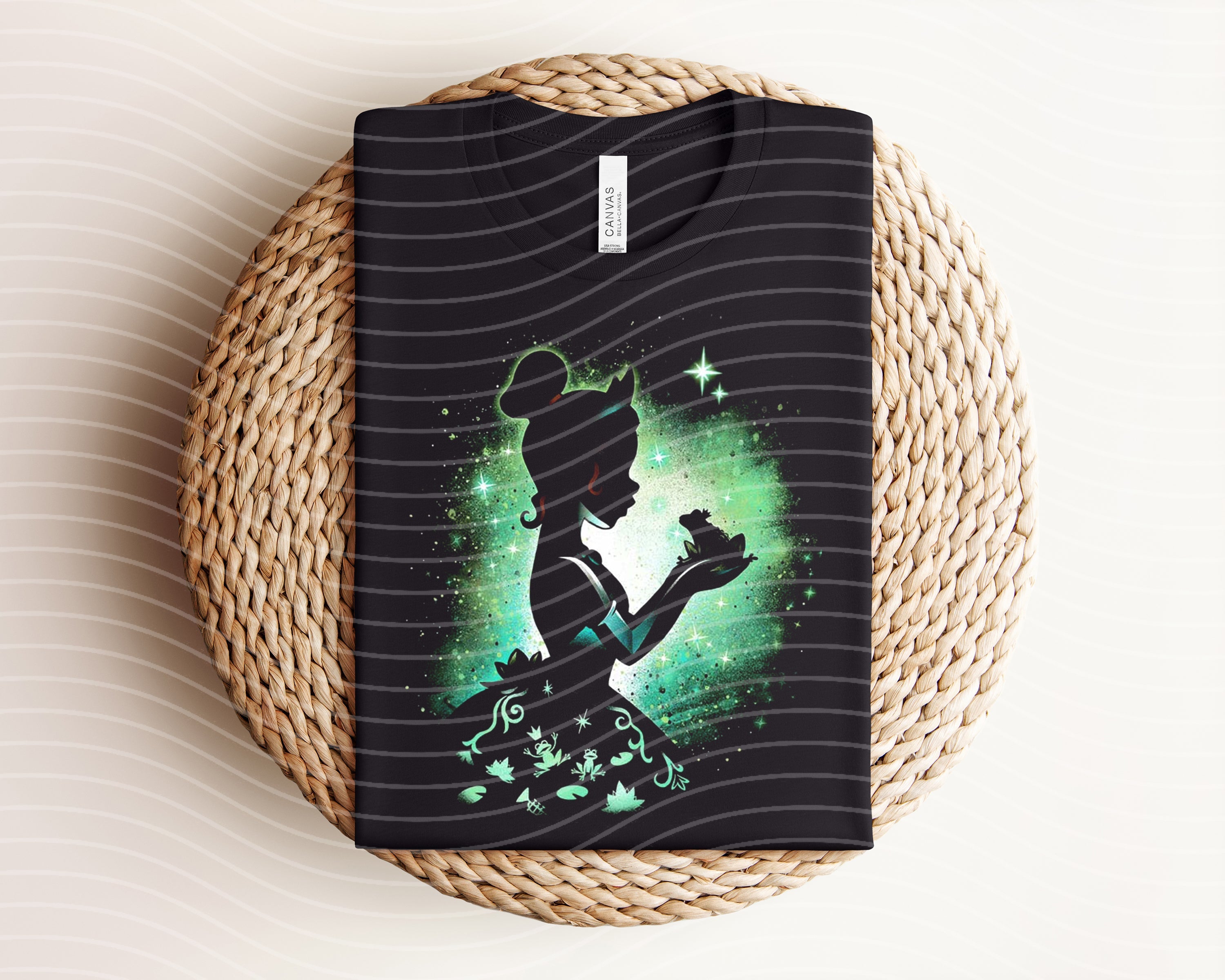 Black Tiana Dark Graphic Tee by Anchored Grace Boutique featuring bold graphic design on soft cotton fabric.