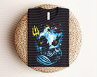 Black Triton Dark Graphic Tee from Anchored Grace Boutique featuring a bold, artistic graphic design on soft cotton fabric.