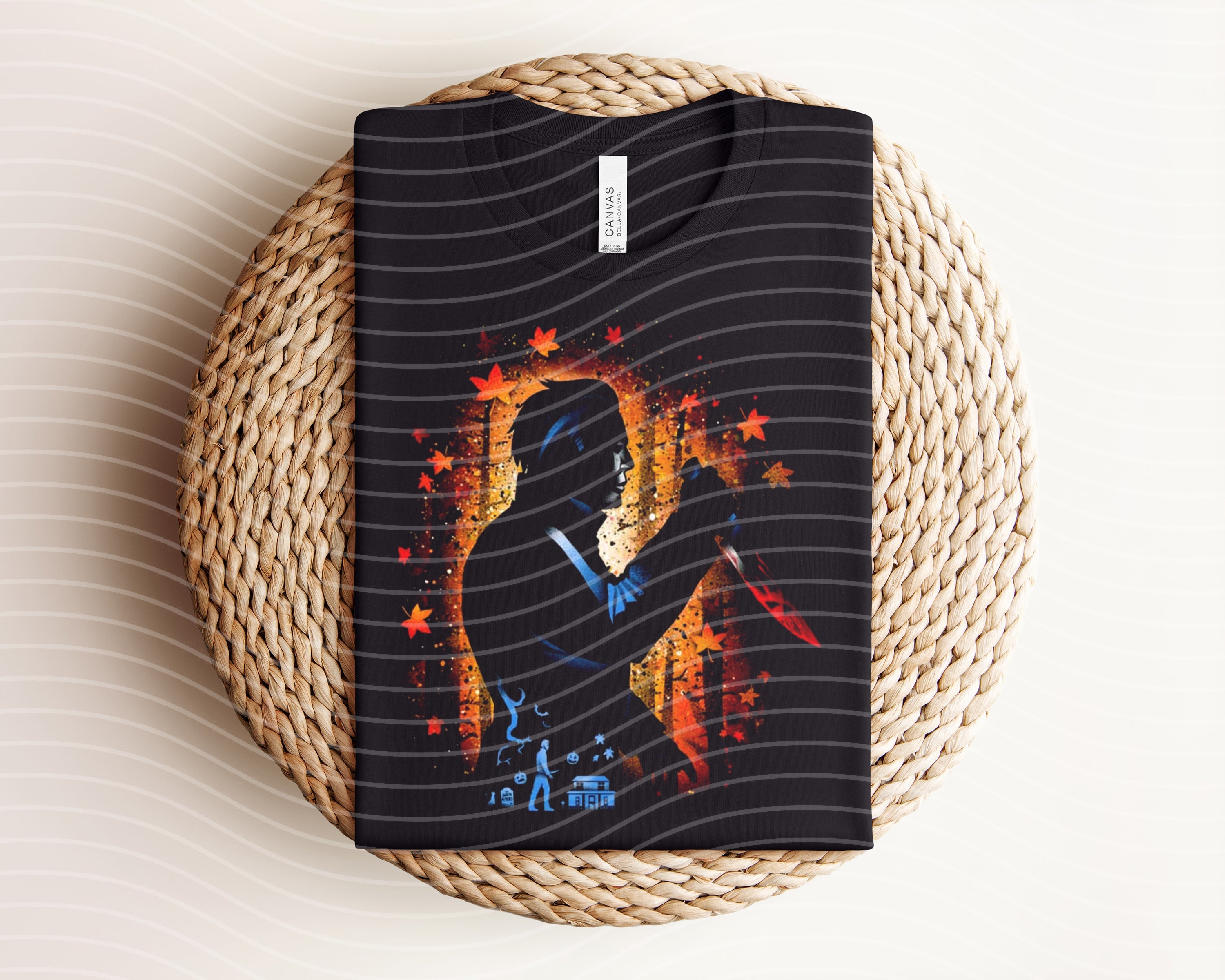 Michael Dark graphic tee by Anchored Grace Boutique featuring a bold graphic design on a black cotton t-shirt.