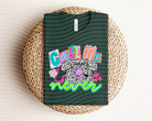 Black Call Me Never graphic tee from Anchored Grace Boutique featuring bold white text and casual fit.