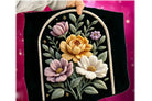 Flower Arch graphic tee by Anchored Grace Boutique featuring a colorful floral arch design on a casual t-shirt.
