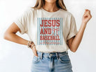 Jesus and baseball graphic tee by Anchored Grace Boutique, casual cotton t-shirt with Christian and sports-themed design.