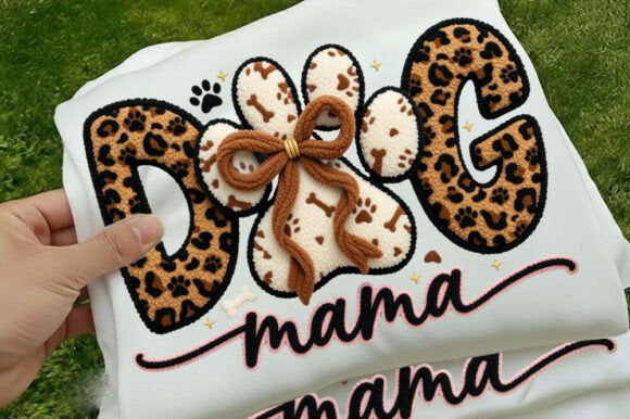 Dog Mama graphic tee from Anchored Grace Boutique, featuring a stylish design and comfortable fit for dog lovers.