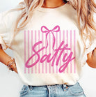 Salty graphic tee from Anchored Grace Boutique featuring a nautical-themed design on a casual t-shirt.
