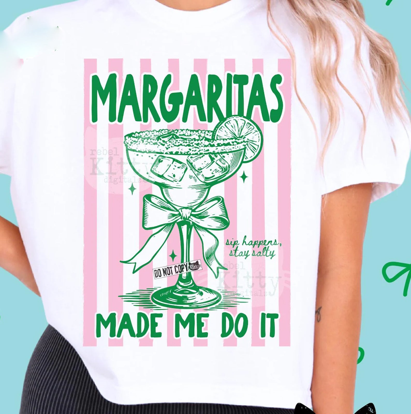 Black graphic tee from Anchored Grace Boutique with "Margaritas Made Me Do It" slogan, casual and stylish for everyday wear.