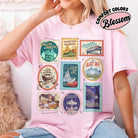 Anchor and wave graphic tee from Anchored Grace Boutique, featuring bold ride stamps design on a casual graphic tee shirt.