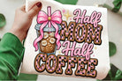 Half Mom Half Coffee graphic tee by Anchored Grace Boutique featuring a casual, stylish design on a comfortable cotton t-shirt.