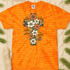 Black graphic tee featuring "There Was Jesus" design from Anchored Grace Boutique, casual wear with faith-inspired artwork.