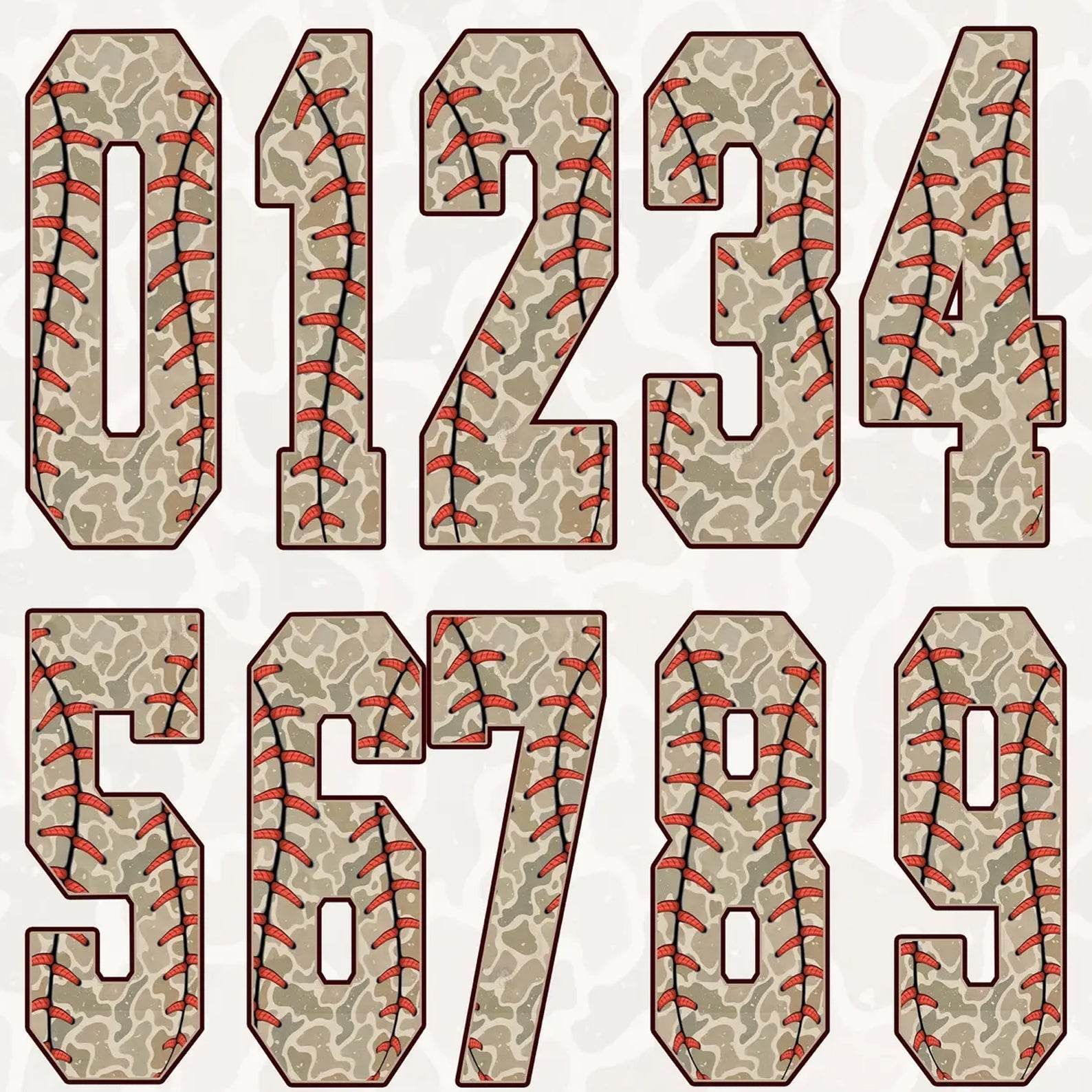 Camo baseball graphic tee with bold numbers, featuring a casual style from Anchored Grace Boutique.