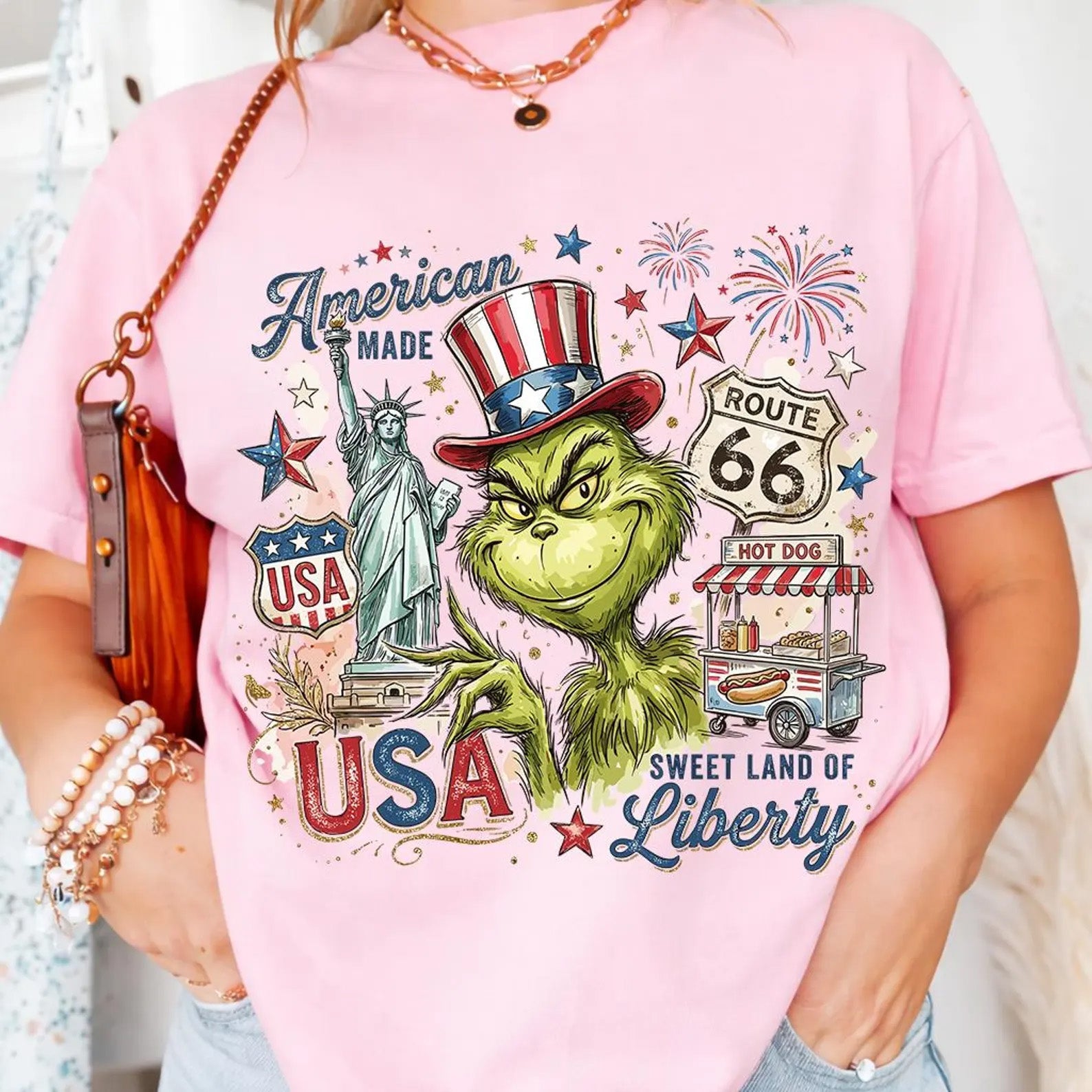 American made graphic tee by Anchored Grace Boutique featuring a stylish design, casual fit, and comfortable fabric.