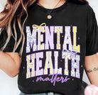 Mental Health Matters graphic tee by Anchored Grace Boutique featuring a supportive message on a casual cotton t-shirt.