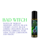 Practical Magic Top Favorites 10ml roller perfume with pink and blue floral illustration, featuring sweet, floral, earthy, and masculine scents.