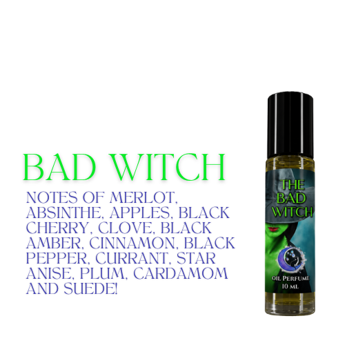 Practical Magic Top Favorites 10ml roller perfume with pink and blue floral illustration, featuring sweet, floral, earthy, and masculine scents.