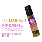 Summer Edition 10ml roller perfume bottle with sweet, floral, citrus, beachy, or exotic scents, featuring colorful illustrated packaging.