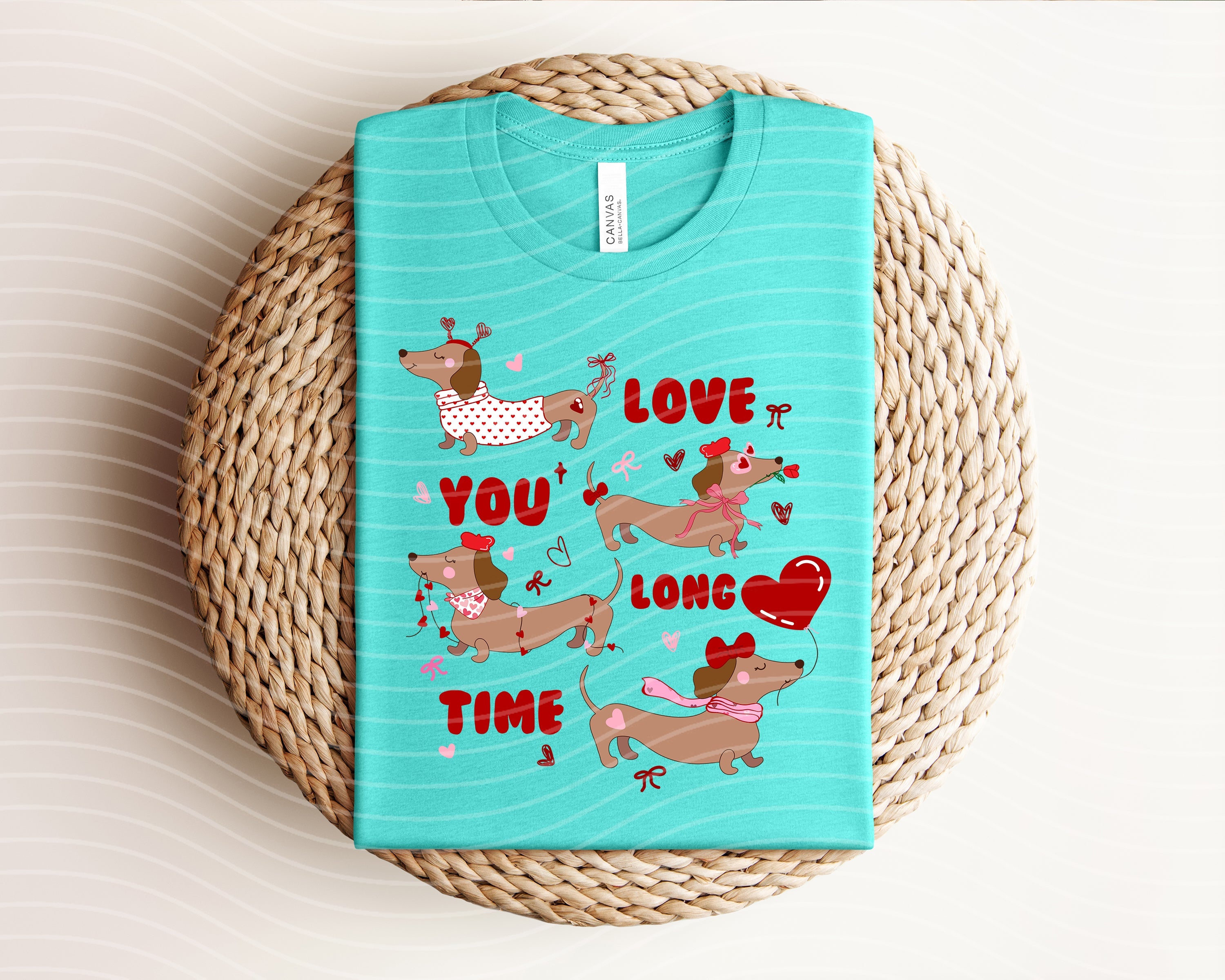 Black Love You Long Time graphic tee by Anchored Grace Boutique featuring bold white lettering on soft cotton fabric.