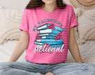Fictional graphic tee featuring the phrase "My Valentine is Fictional" by Anchored Grace Boutique, casual unisex t-shirt.
