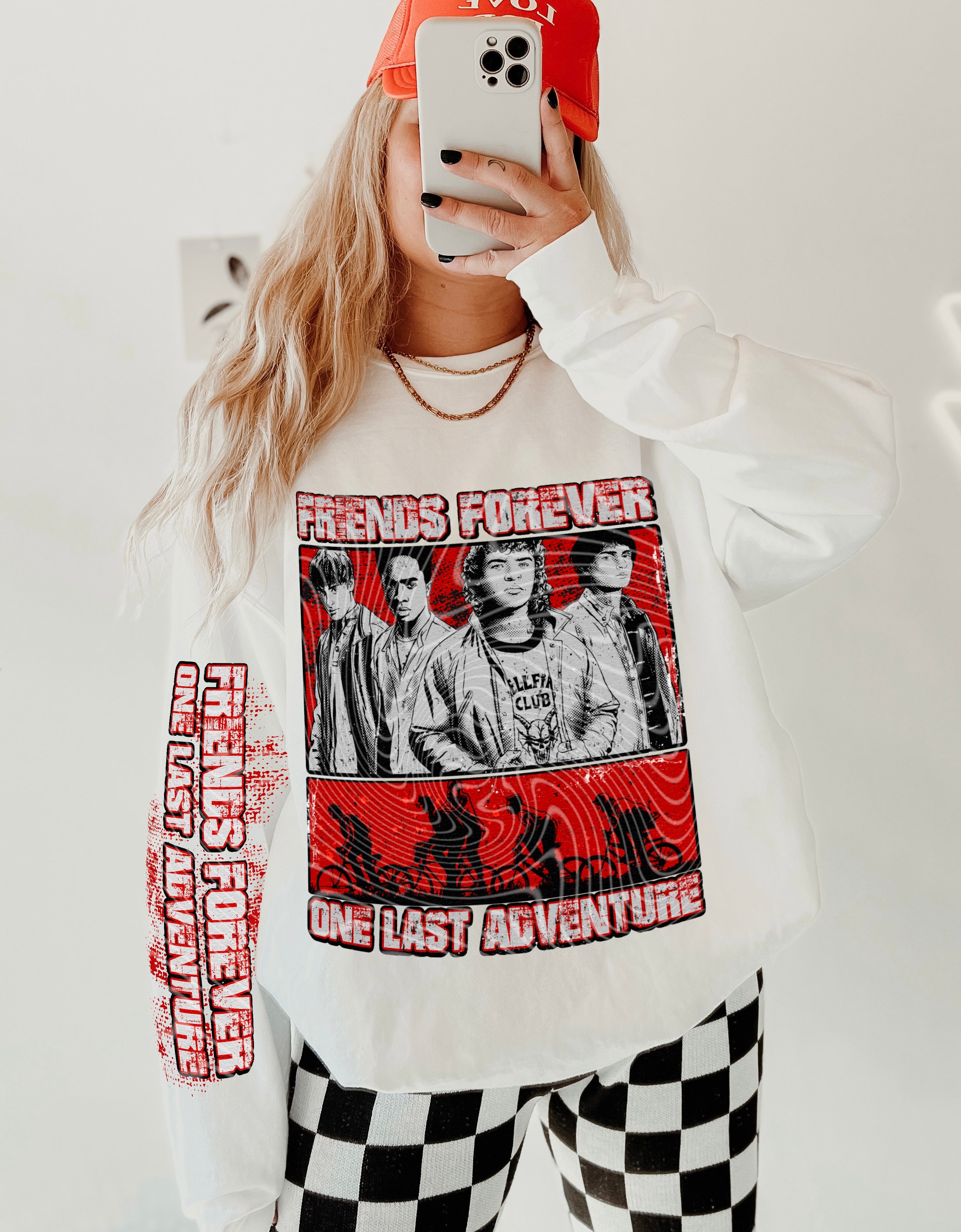 Friends Forever graphic tee by Anchored Grace Boutique featuring a colorful, casual cotton t-shirt with a friendship-themed design.