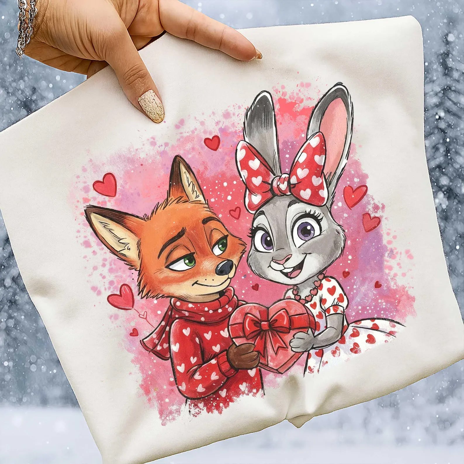 Furry couple graphic tee from Anchored Grace Boutique featuring a playful, illustrated design on a casual cotton t-shirt.