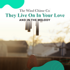 Memorial Serenity wind chimes by The Wind Chime Co, 32-inch outdoor garden decor for reflection and thoughtful gifts.