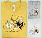 Sweet Like Honey graphic tee by Anchored Grace Boutique featuring a stylish design on a casual cotton t-shirt.