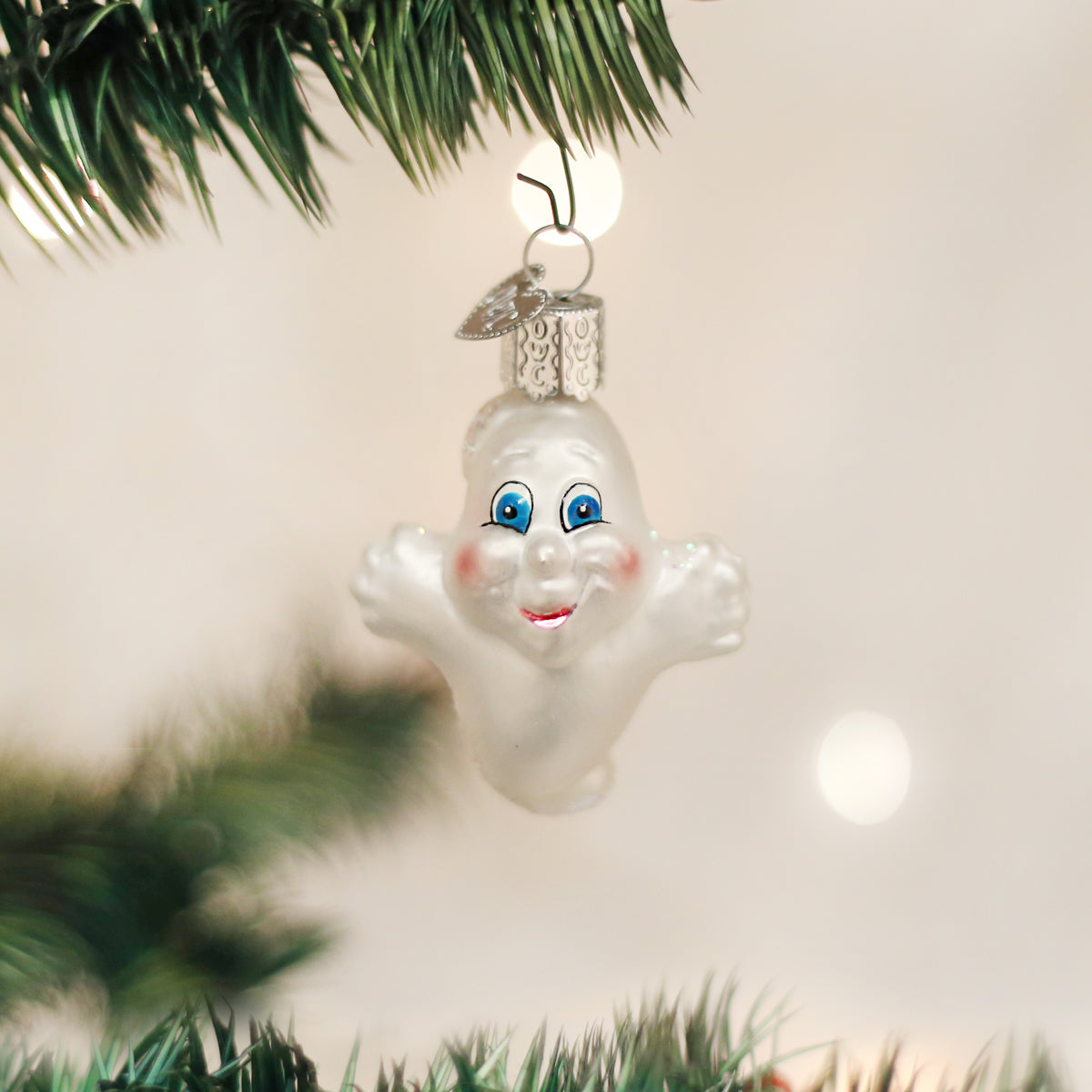 Miniature Ghost Ornament | Old World Christmas | Practical Magic Store