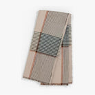 CozyNest Decor outdoor throw blanket with insect shield repellent, striped plaid design, lightweight camping, picnic, and beach blanket.